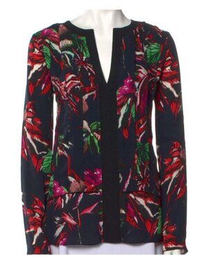 PROENZA SCHOULER Silk Floral Top Size 10